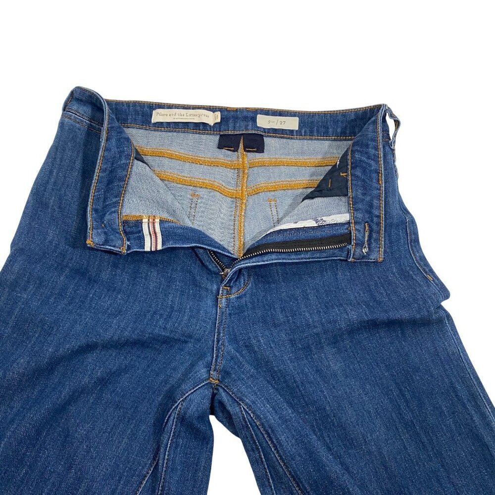 ANTHROPOLOGIE Pilcro Ultra High-rise Wide-leg Jeans women’s 27 retro inspired - Picture 8 of 13